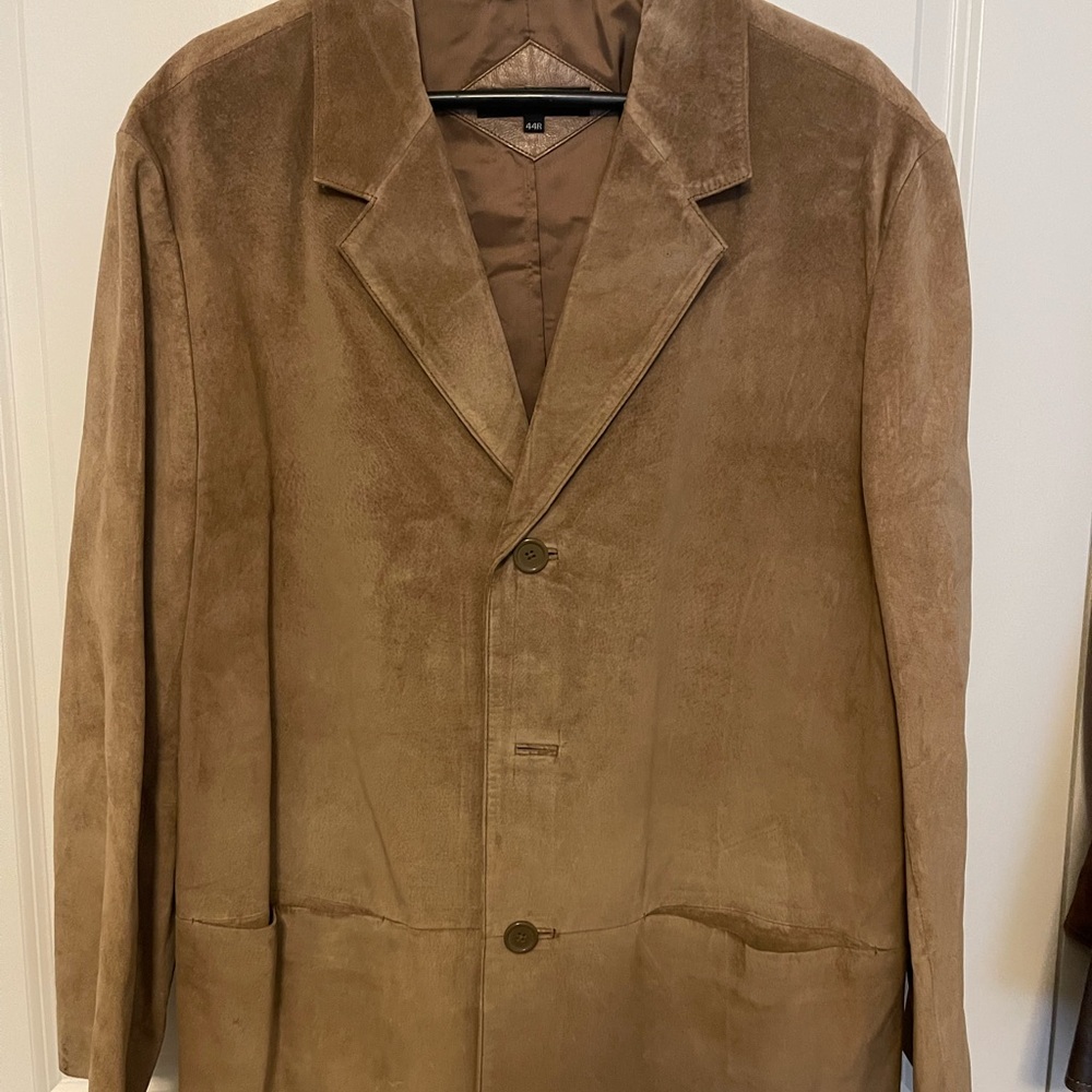 Jones New York Tan Suede Blazer